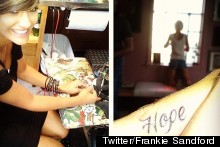 Full Of Hope: Frankie Sandford Shows Off Two New Tattoos