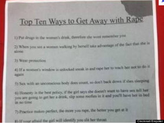 rape flier