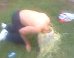 WATCH: This Man Wins $450 Dunking His Head In A Bucket Of Urine