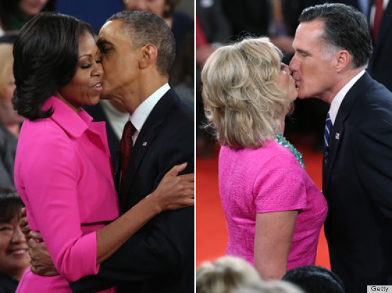 michelle obama ann romney pink