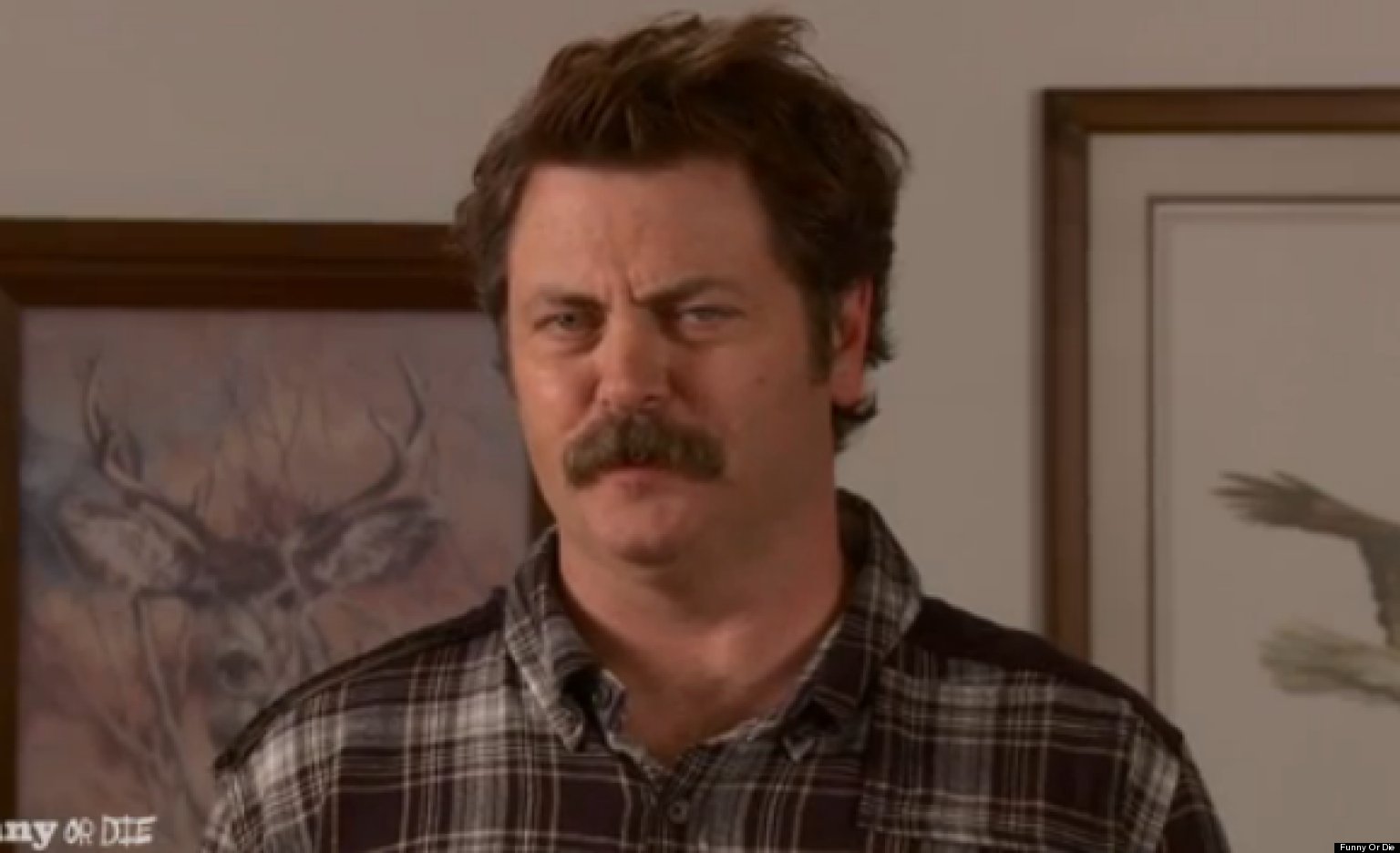 Funny Or Die Nick Offerman Strips For Charity Video Huffpost 1638