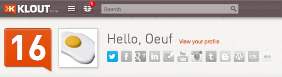 klout oeuf post