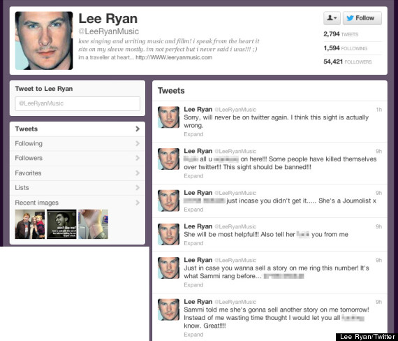 lee ryan twitter