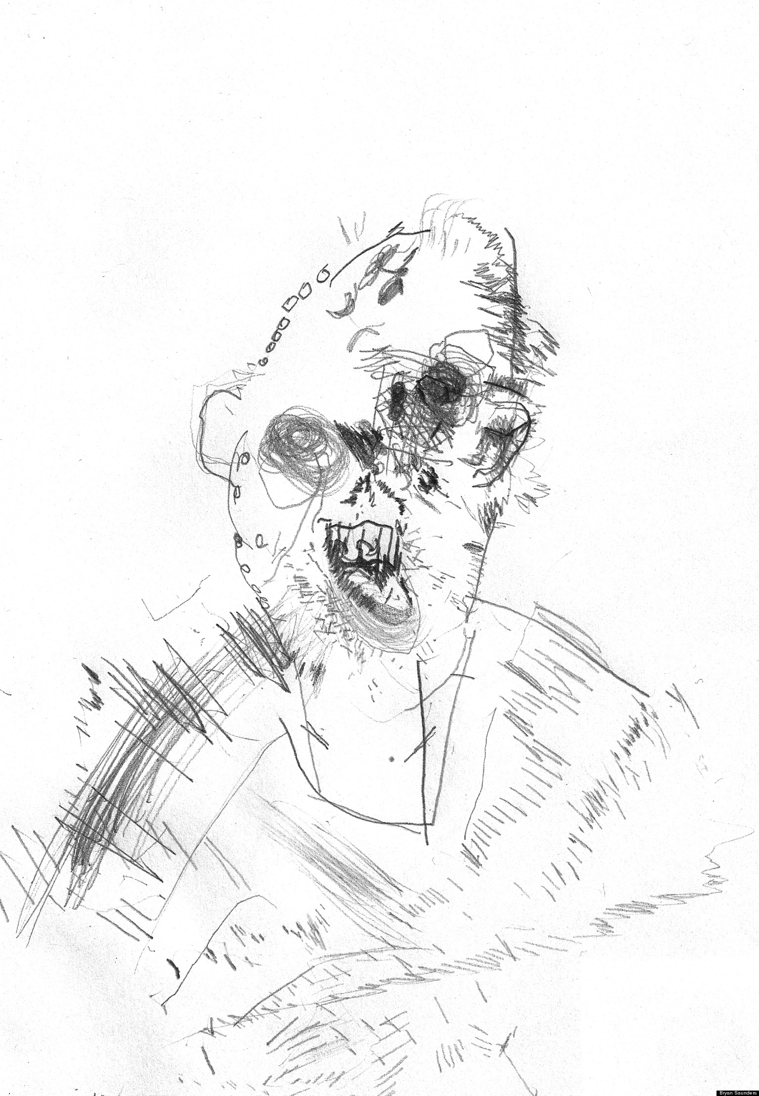 Bryan Saunders Does SelfPortraits On Drugs, Reveals What Taking Bath Salts Feels Like (PHOTOS