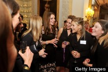 Duchess Kate Greets Team GB In Temperley LBD