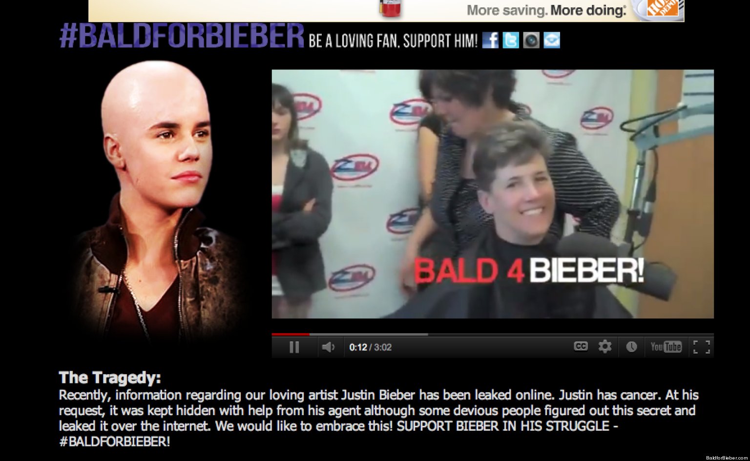 Justin Bieber Cancer Hoax: Internet Trolls Try To Convince Fans To Go #BaldforBieber ...1536 x 944