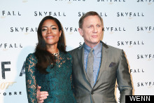 Green Dream: Naomie Harris Is A Vision In See-Through Lace Dress At Skyfall Premiere