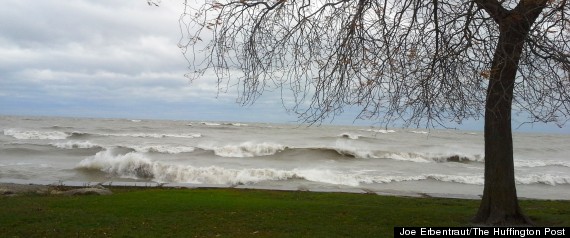 sandy chicago lake michigan waves