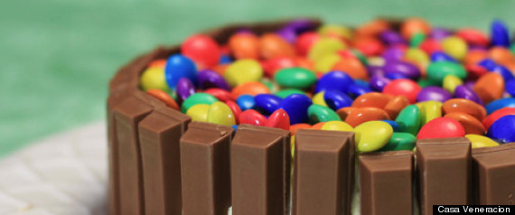 Kit Kat Confetti Cake