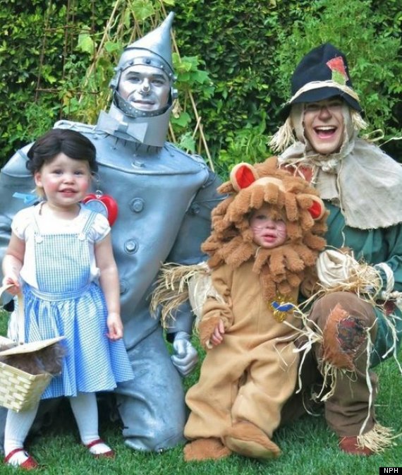 neil patrick harris disfrazado en familia