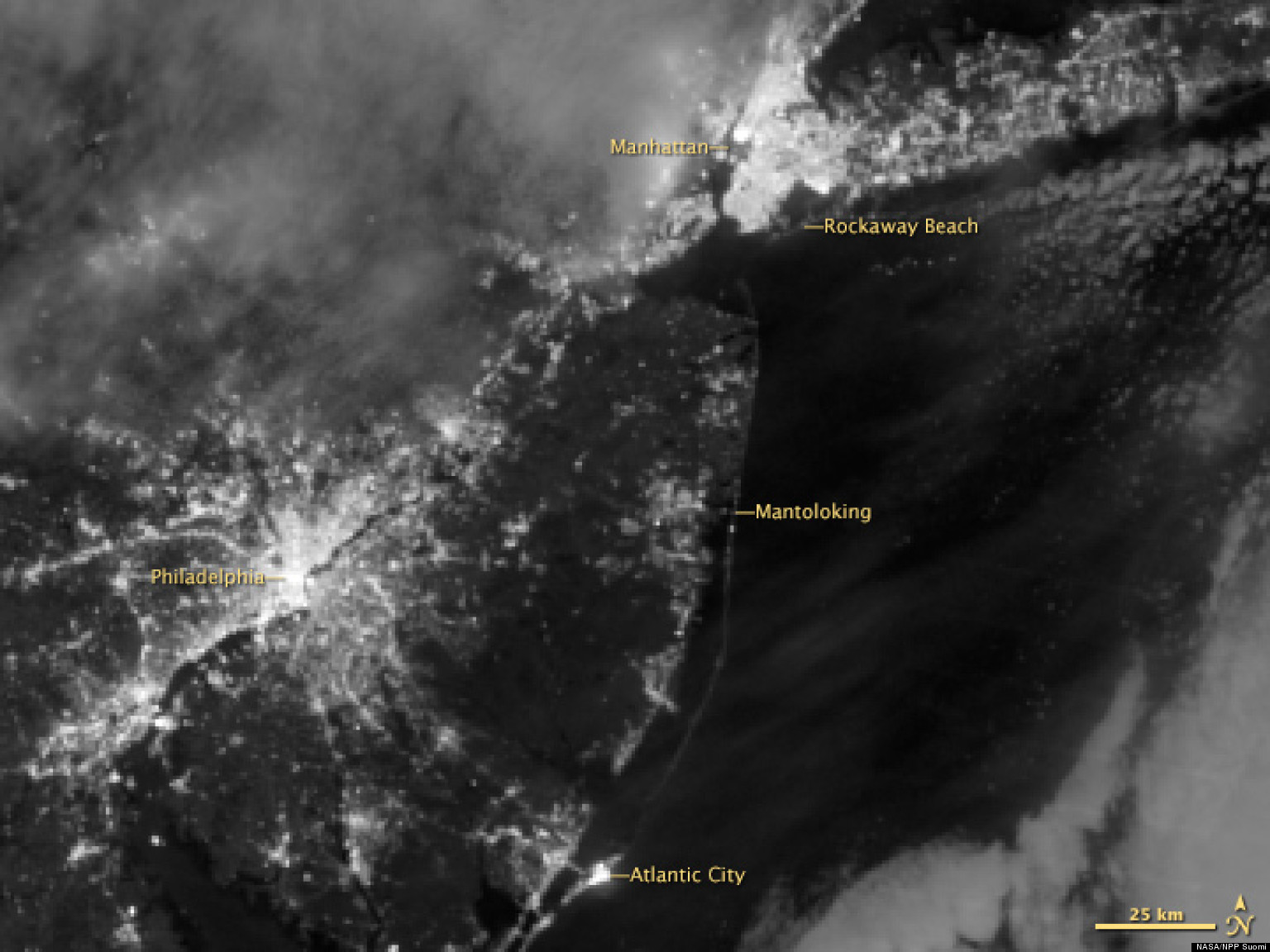 Sandy Blackouts From Space PHOTOS Show Power Outages Across New York