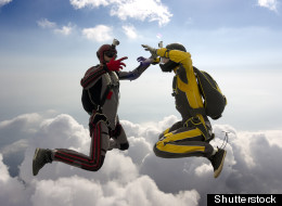 Couple Takes MAJOR Leap Post-Wedding