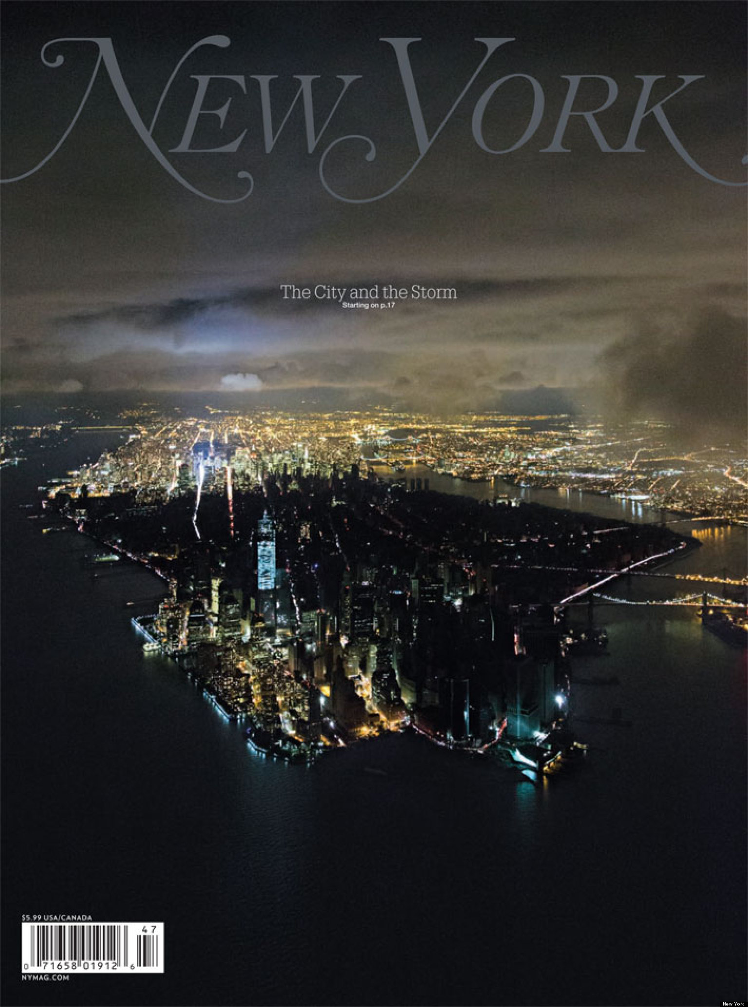 New York Magazine's Stunning Hurricane Sandy Cover (PHOTO) | HuffPost