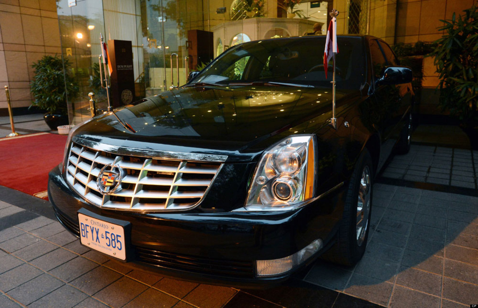 Harper India Visit Motorcade Includes 2 Armoured Vehicles Shipped From