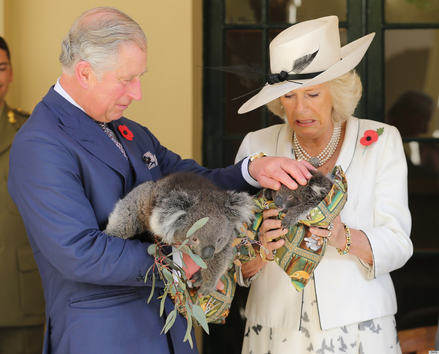 Prince Charles Camilla Cuddle Koalas In Adelaide PHOTOS