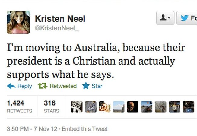 kristen neel australia tweet