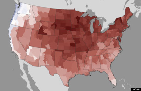 hottest year ever us 2012