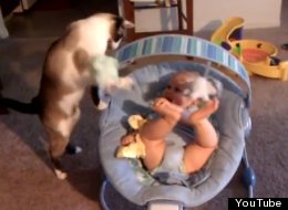 WATCH: That's One Way To Entertain A Baby
