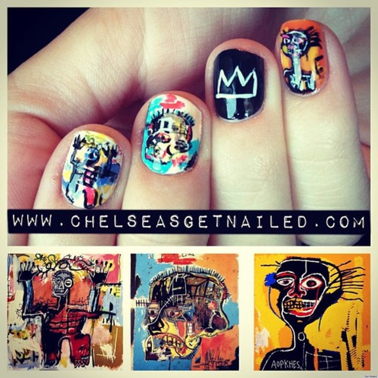 Essie Looks Nail Art Designs New Diy Nail Ideas Jean Michel Basquiat Art And More Of Our Manicures From This Weekend Photos Huffpost