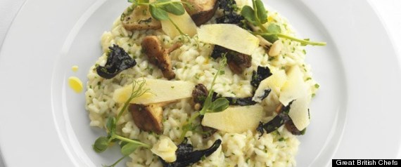 MUSHROOM RISOTTO PARMESAN TRUFFLE OIL