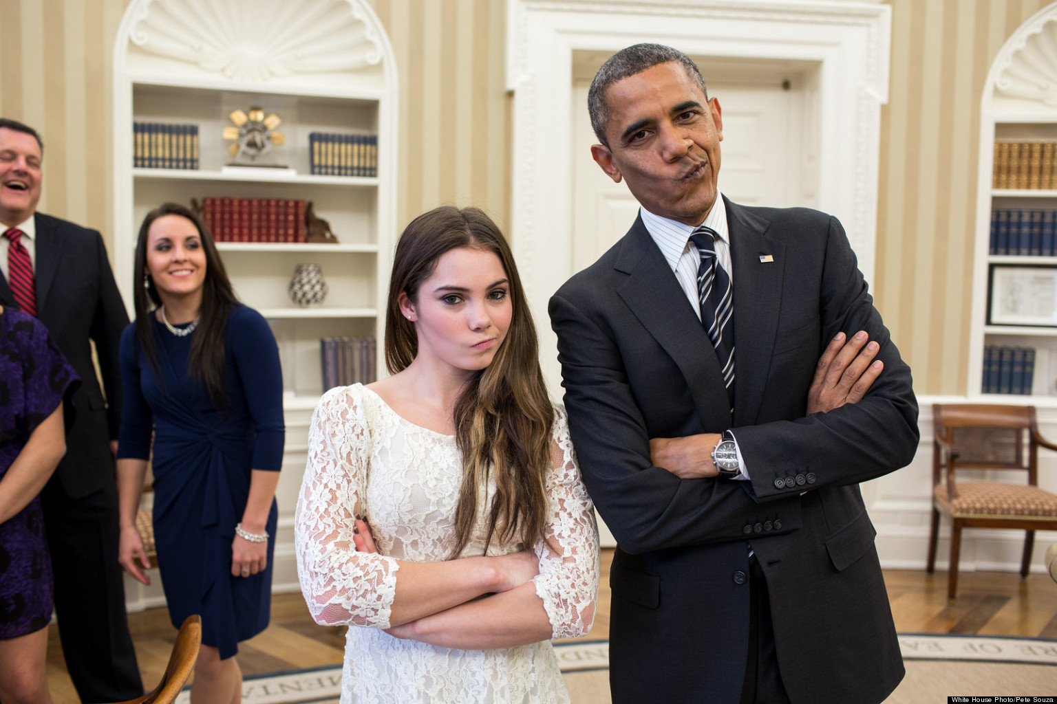 Obama, McKayla Maroney Are Not Impressed (PHOTO)
