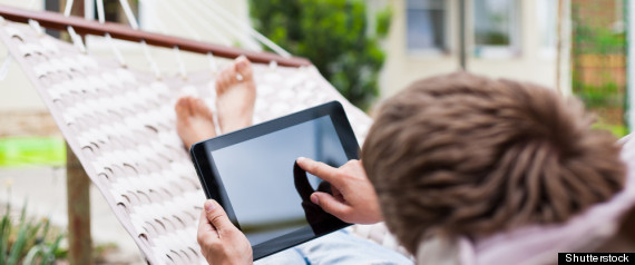 Man On Tablet