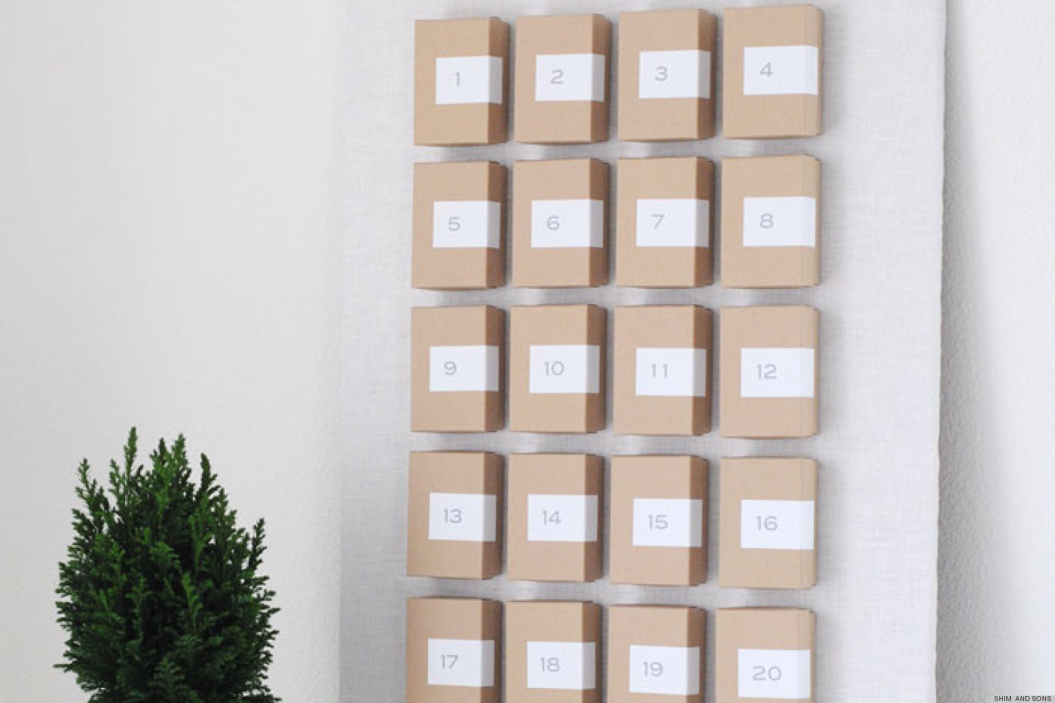 Christmas Crafts: Homemade Advent Calendar That's Hot On Pinterest