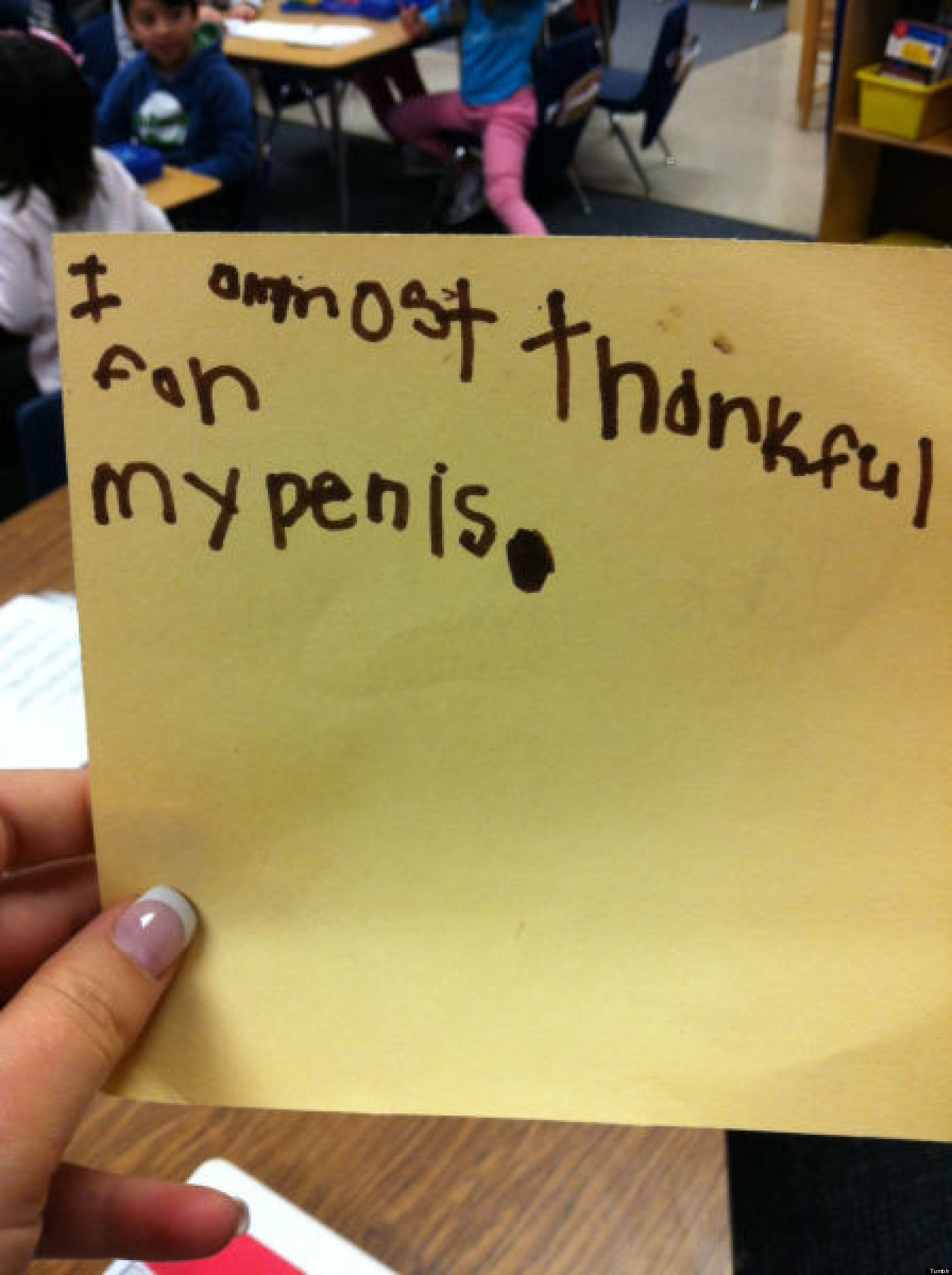 Little Boy Is Thankful For His Penis PICTURE