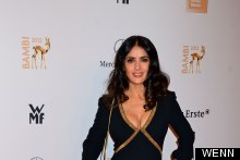 Stunning Salma Hayek Shows Off Her Curves At Bambi Awards