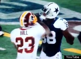 WATCH: DeAngelo Hall Punches Dez During Game