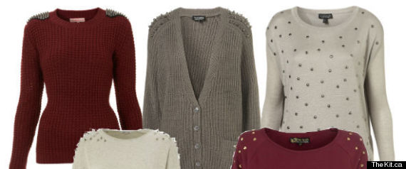 Winter Fashion 2012 Studded Sweaters