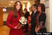 Duchess Kate Wraps Up For Rugby Match In LK Bennett Coat