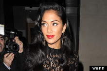 Quick change: Nicole Scherzinger Swaps X Factor Gown For Lace LBD