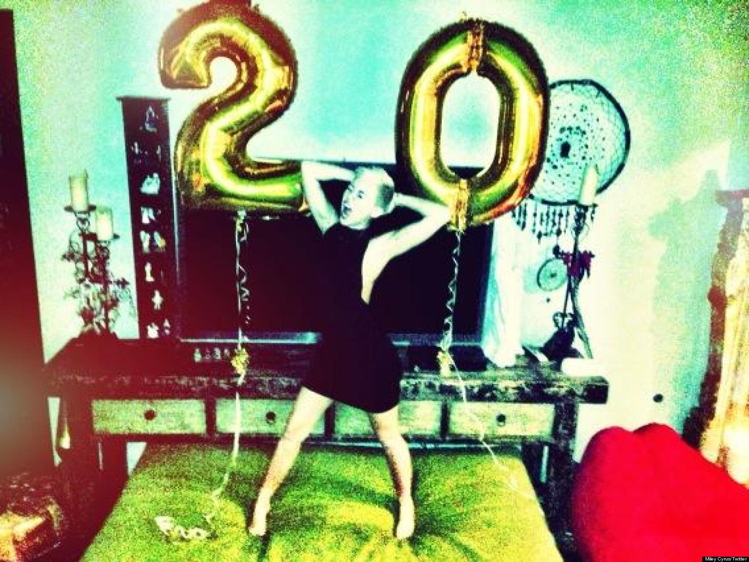 Miley Cyrus' Birthday: Singer Rings In 20th Birthday In Style (PHOTO