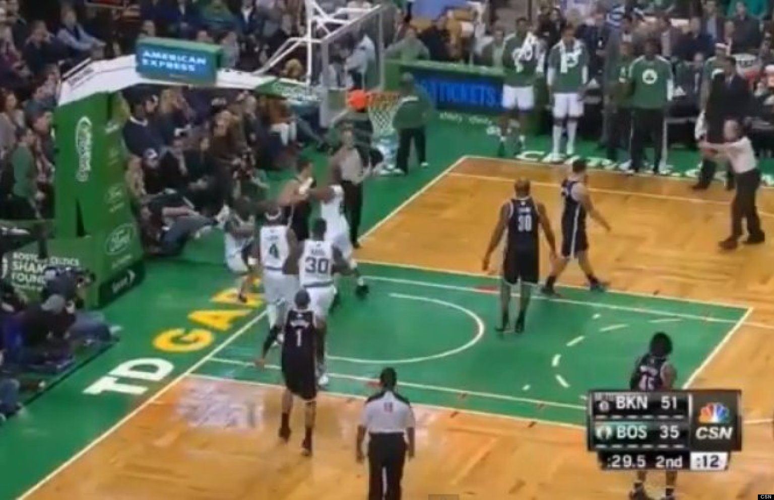 Rajon Rondo, Kris Humphries Fight Brawl After Foul