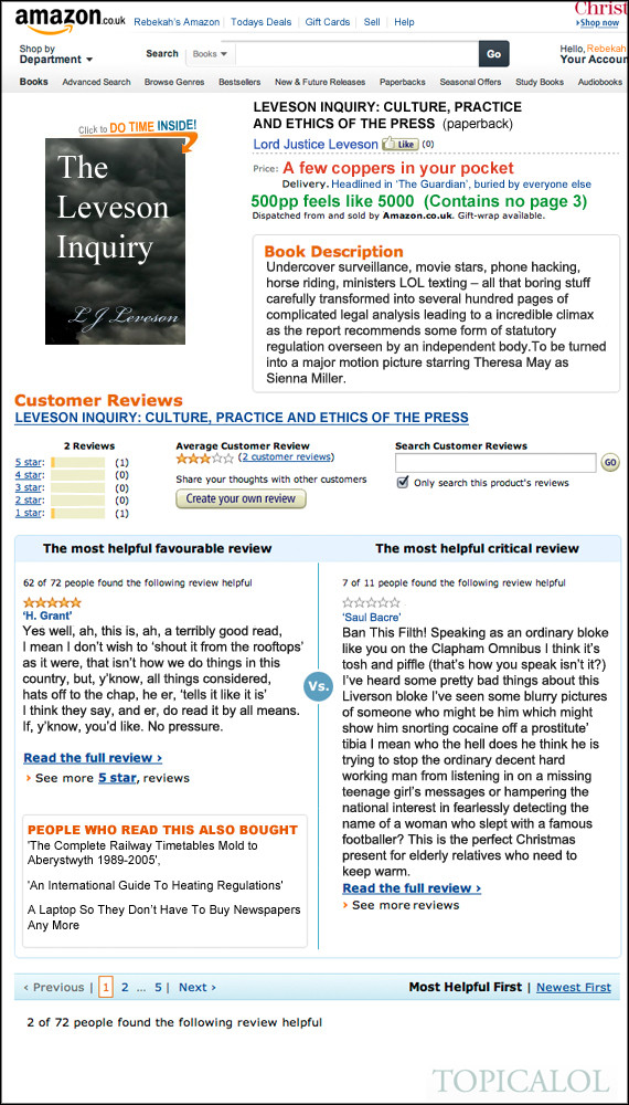leveson amazon