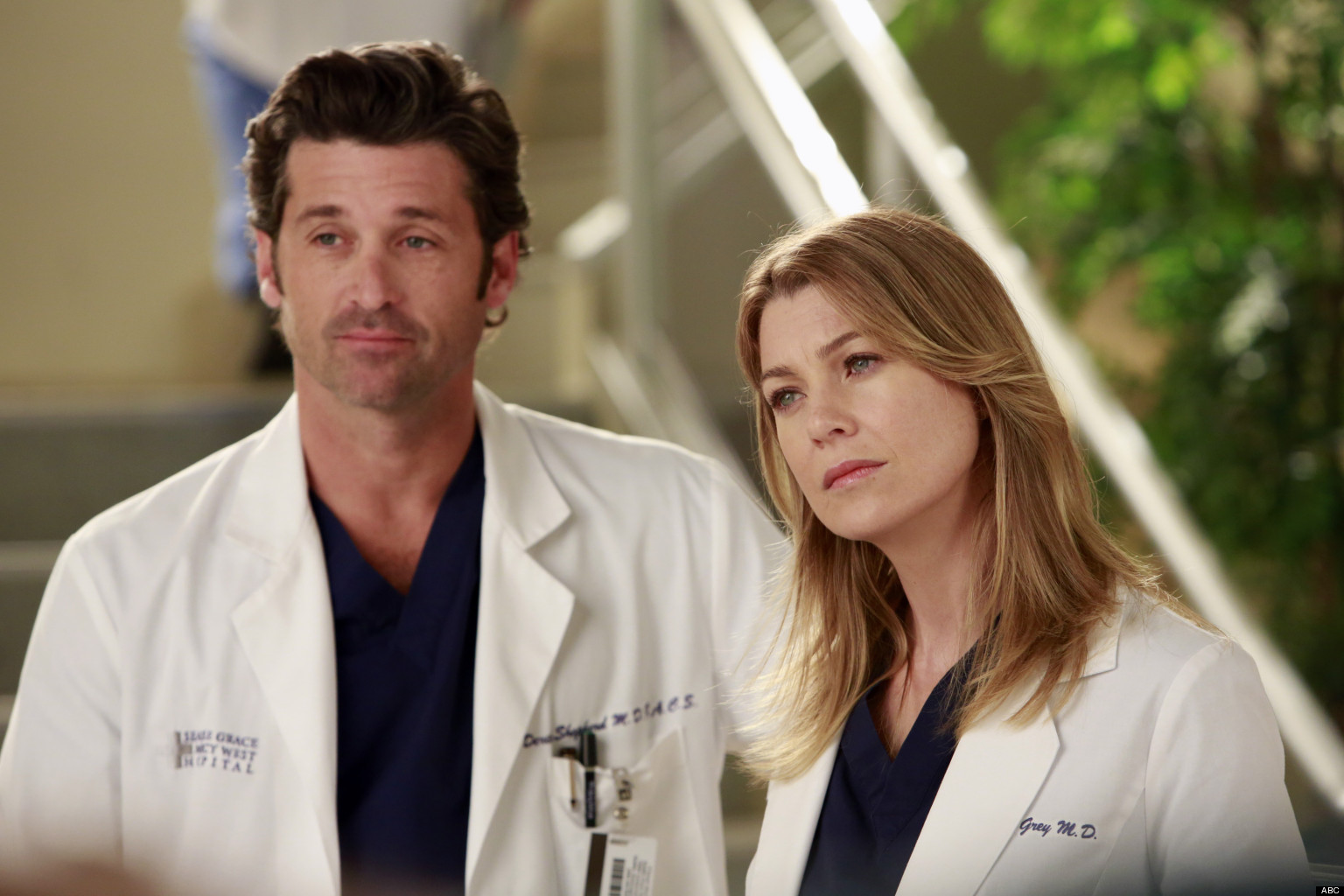 Greys Anatomy Ellen Pompeo And Patrick Dempsey Talk Love Marriage And Great Surprises