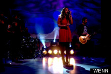 Leona Lewis Joins The Loose Women Ladies In Red Lacy Number