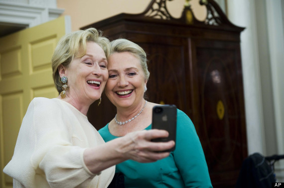 Hillary Clinton and Meryl Streep