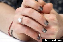 We Love Anne Hathaway's Half-Moon Nails, Her Engagement Ring Doesn't Look Too Shabby Either