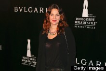 Drew Barrymore Dresses Down For Bulgari Party In Black Trouser Suit