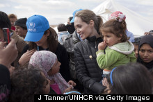 Angelina Jolie Photographed As She Meets With Refugees In Jordan