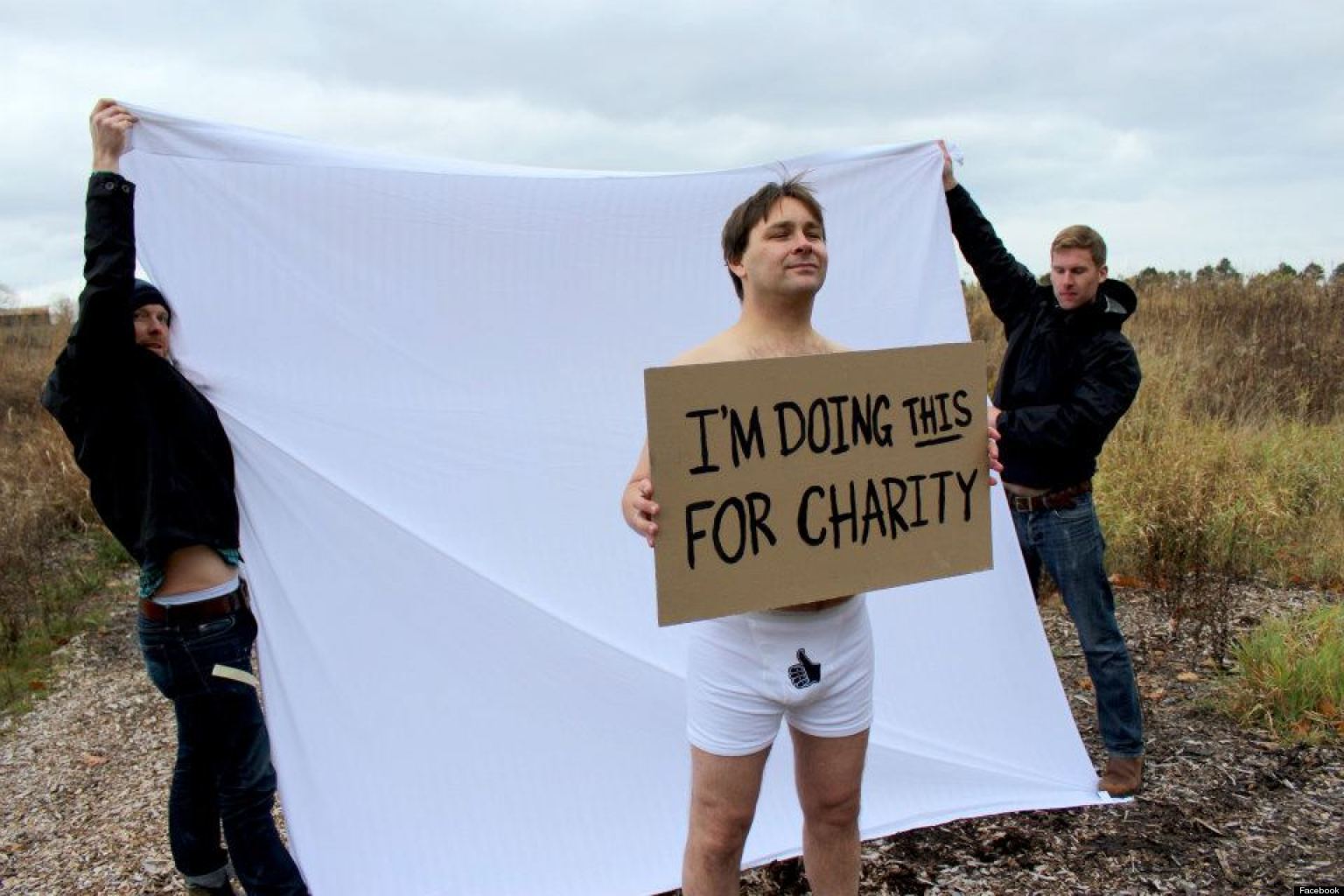 Canadian Man Hitchhikes 4400 Miles In His Underwear For Charity Photos Video Huffpost