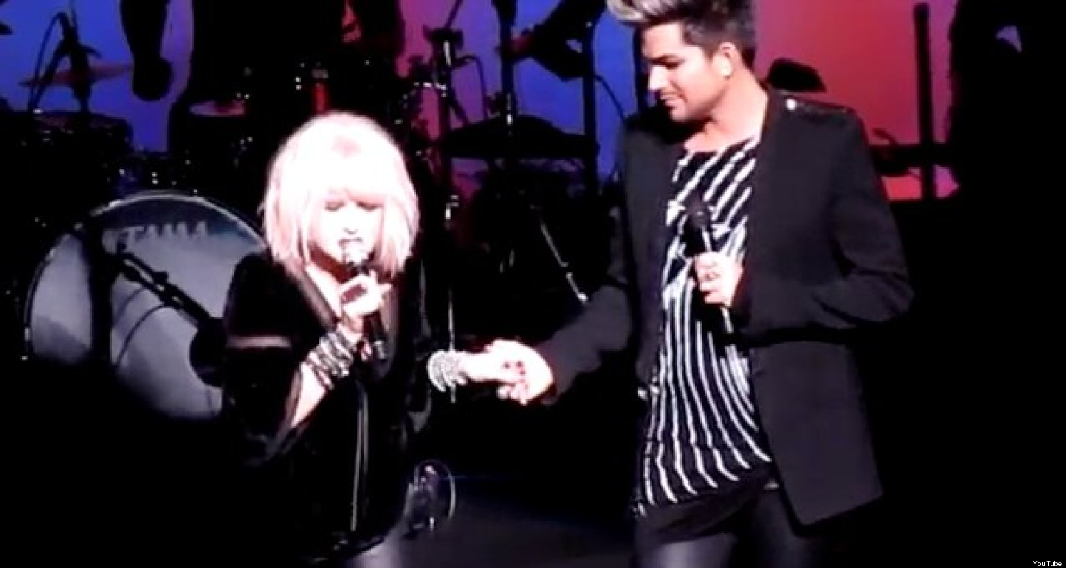 Adam Lambert And Cyndi Lauper Perform A Duet Of 'Mad World' (VIDEO
