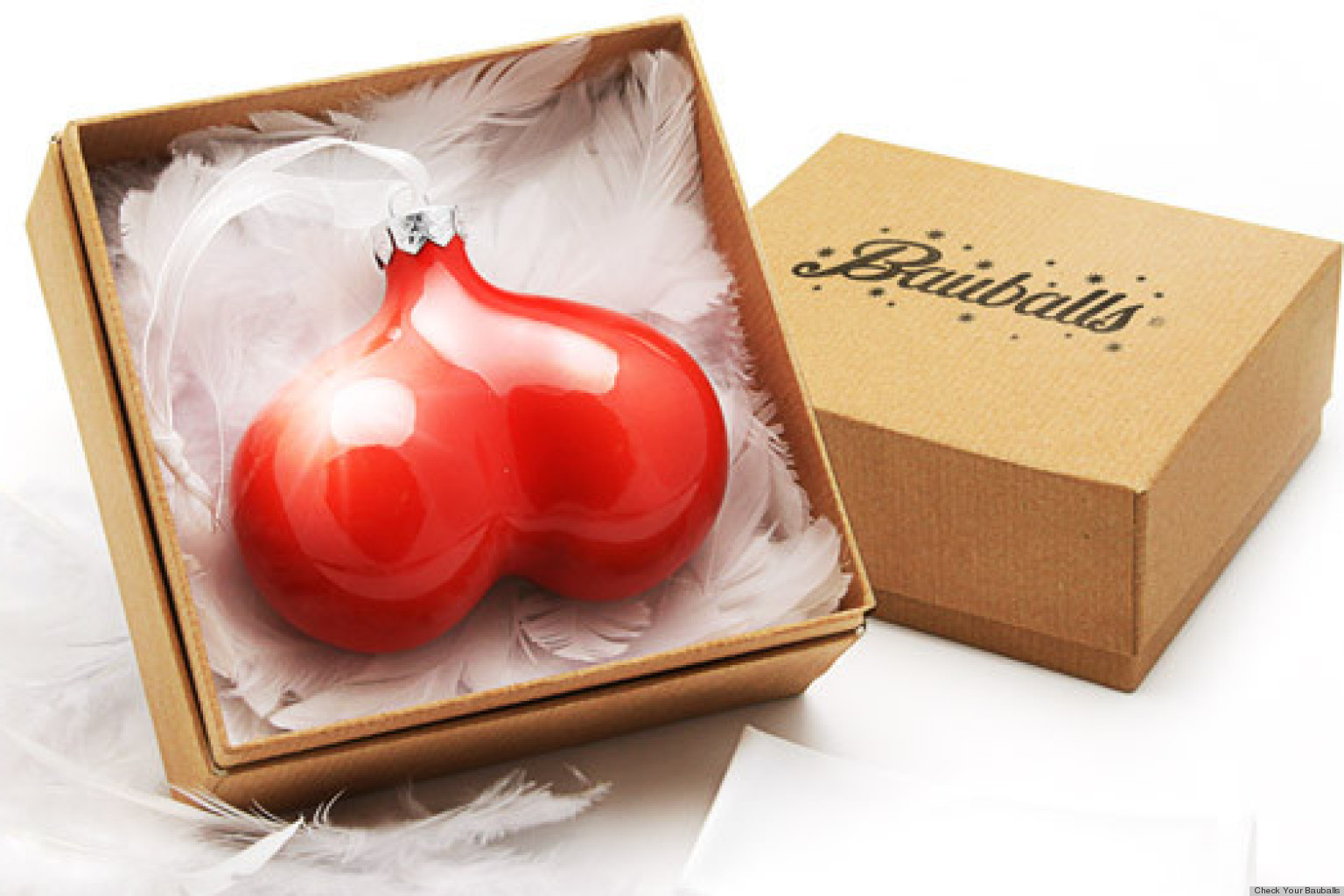 Funny Christmas Decorations: Check Your Bauballs Ornament Raises Testicular Cancer Awareness