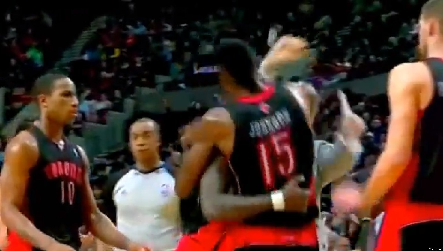 Amir Johnson Ejected Raptors Player Argues With Referee David Jones