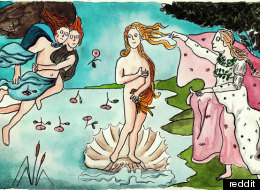 The Best Worst Artist On Reddit Recreates Classic Paintings In Watercolor 