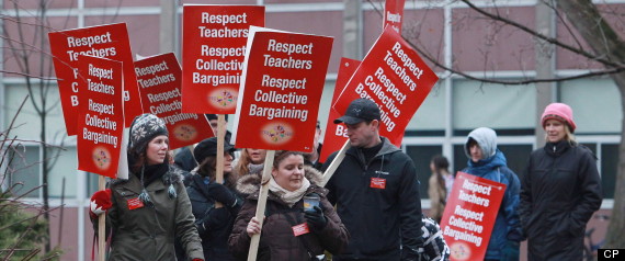 Ontario Teacher Walkouts