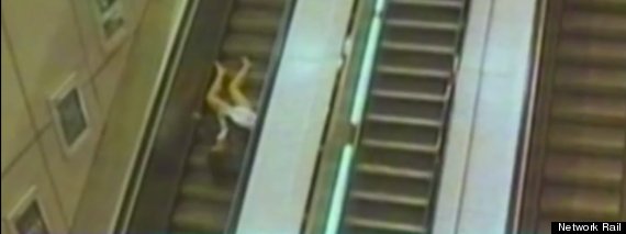escalator fall