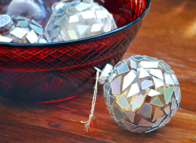 CDs Old easy for ideas Ideas: Craft Turn craft  Ornaments Into Holiday paper Mosaic adults